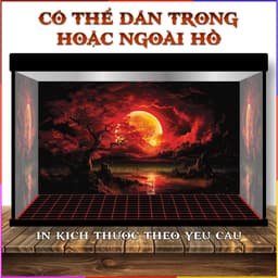 Tranh 3D dán hồ cá - tranh dán bể cá cảnh - decal dán bể cá thuỷ sinh - CÓ SẴN KEO DÁN 2