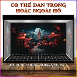 Tranh 3D dán hồ cá - tranh dán bể cá cảnh - decal dán bể cá thuỷ sinh - CÓ SẴN KEO DÁN 2
