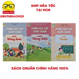 Sách - (Kết nối) Phiếu bài tập cuối tuần tiếng Anh, toán, tiếng Việt 4 - Combo/lẻ tùy chọn + bán kèm 1 tô màu 15k 2