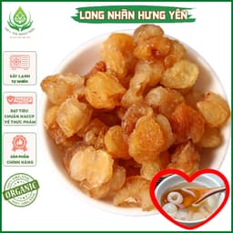 ✅[HÀNG CAO CẤP] Long Nhãn Hưng Yên 1Kg Sấy Khô Vàng Đẹp Ngọt Dẻo Không Tẩm Đường 1