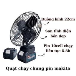 Quạt Mini Tích Điện DIDOOGLT Quạt Để Bàn Lượng Lớn 10 Cell Làm Mát Cực Nhanh Sử Dụng Liên Tục Nhiều Giờ 4