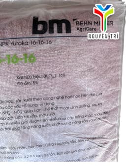Phân BM Yuroka NPK 16-16-16 nhập khẩu từ Nga dùng cho hoa, rau màu & cây ăn trái bao 25kg 4