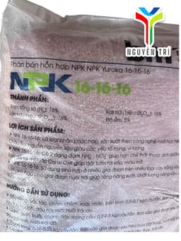 Phân BM Yuroka NPK 16-16-16 nhập khẩu từ Nga dùng cho hoa, rau màu & cây ăn trái bao 25kg 2