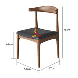 Ghế Bull,Ghế Đầu Bò,Ghế Elbow  CoRiHome,Gỗ Sồi,Ghế Ăn Cao Cấp,Làm Theo Yêu Cầu. 1