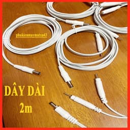 Dây điện xung đa năng giắc 5.5mm ra 02 đầu kim dùng cho máy KWD 808 đời cũ, máy massage điện xung 4