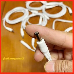 Dây điện xung đa năng giắc 5.5mm ra 02 đầu kim dùng cho máy KWD 808 đời cũ, máy massage điện xung 5