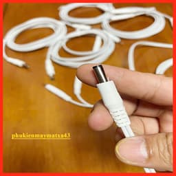 Dây điện xung đa năng giắc 5.5mm ra 02 đầu kim dùng cho máy KWD 808 đời cũ, máy massage điện xung 6