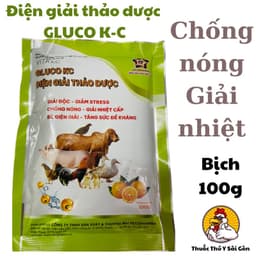 ĐIỆN GIẢI THẢO DƯỢC (Bịch 100g) Giải nhiệt, chống mất nước cho gà, heo... 1