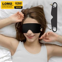 Bịt mắt ngủ, mặt nạ che mắt ngủ LOMO có nút bịt tai chống ồn, chất vải mềm mịn có quai đeo tiện dụng 2