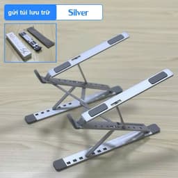 Hợp Kim Nhôm Giá đỡ laptop Đế tản nhiệt laptop gấp gọn điều chỉnh độ cao N3 N8 H5 Kệ tản nhiệt laptop có quạt tản nhiệt 8
