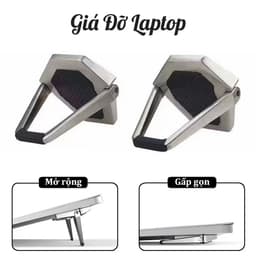 Hợp Kim Nhôm Giá đỡ laptop Đế tản nhiệt laptop gấp gọn điều chỉnh độ cao N3 N8 H5 Kệ tản nhiệt laptop có quạt tản nhiệt 9