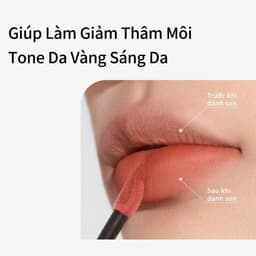 Son Mooekiss Mềm Mịn, Bóng Mỏng, Tint Nhung Lì, Dưỡng Ẩm, Không Khô Môi Và Lâu Trôi 3g-MP2K 5