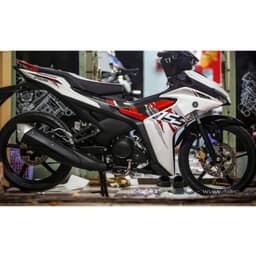 Tem Rời Exciter 155 trắng đỏ mẫu zin decal 3lớp Chất LIệu PVC 2