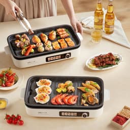 Bếp Nướng Điện Bear GR 4H15C Chính Hãng Nướng Không Khói Chống Dính Công Suất Lớn Cho Gia Đình Tiệc BBQ BẢO HÀNH 18 THÁN 2