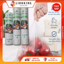 Combo 3 Cuộn Túi Đựng Thực Phẩm Tự Hủy Sinh Học, Đựng Thức Ăn Tủ Lạnh Bảo Quản Sạch Sẽ - Lionking Store 5