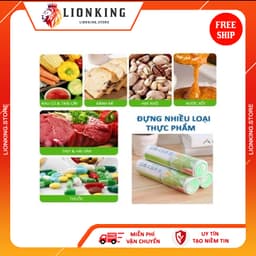 Combo 3 Cuộn Túi Đựng Thực Phẩm Tự Hủy Sinh Học, Đựng Thức Ăn Tủ Lạnh Bảo Quản Sạch Sẽ - Lionking Store 8