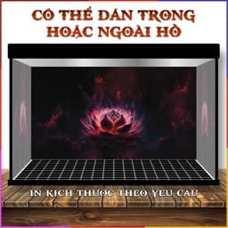 Tranh 3D dán hồ cá - tranh dán bể cá cảnh - decal dán bể cá thuỷ sinh - CÓ SẴN KEO DÁN 2