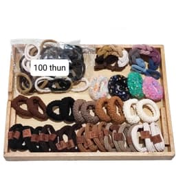 Set 136 Dây Chun Buộc Tóc nhiều mẫu phong cách hàn quốc  - Dây,Thun Cột Tóc Đuôi Ngựa Nhiều Kiểu Hàn Quốc 2