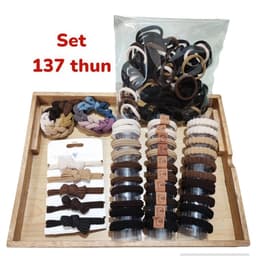 Set 136 Dây Chun Buộc Tóc nhiều mẫu phong cách hàn quốc  - Dây,Thun Cột Tóc Đuôi Ngựa Nhiều Kiểu Hàn Quốc 3