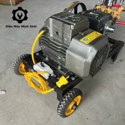 [Dây 20M] Bộ máy rửa xe áp lực ty sứ 2.9HP Osaika môtơ 3, 4HP dây đồng|Máy rửa xe công nghiệp cao áp 7