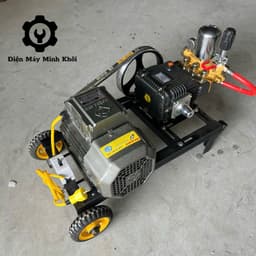 [Dây 20M] Bộ máy rửa xe áp lực ty sứ 2.9HP Osaika môtơ 3, 4HP dây đồng|Máy rửa xe công nghiệp cao áp 6