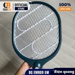Vợt Muỗi Điện Quang ĐQ EMR09 GW tích hợp đèn LED chiếu sáng pin lâu 2