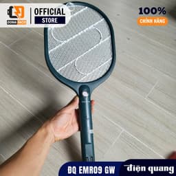 Vợt Muỗi Điện Quang ĐQ EMR09 GW tích hợp đèn LED chiếu sáng pin lâu 8