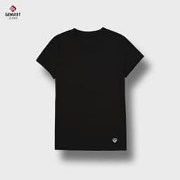 Áo Thun Nữ Cộc Tay Trơn GENVIET JEANS Chất Liệu Cotton Co Giãn Dáng Ôm Vừa S251.G. 8912 2