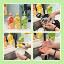 Nước rửa chén TopGia hương chanh, gừng, bưởi chiết xuất tự nhiên, làm sạch dầu mỡ và bảo vệ da tay hiệu quả. 4