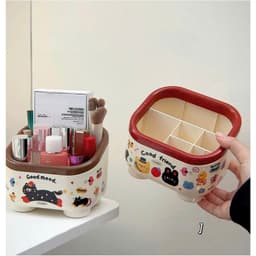 VINBEO Hộp Cắm Bút, Ống Cắm Bút (Tặng kèm Sticker dán cute) để bàn siêu dễ thương, Decor trang trí bàn học ANHI004 1