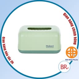 Hộp đựng giấy chữ nhật Hokori Việt Nhật 2705, Hộp giấy để bàn sang trong cho nhà cửa, quán ăn, văn phòng 02282 1