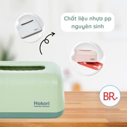 Hộp đựng giấy chữ nhật Hokori Việt Nhật 2705, Hộp giấy để bàn sang trong cho nhà cửa, quán ăn, văn phòng 02282 7