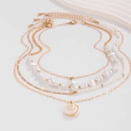 [Sẵn] Set 4 Vòng Cổ Nữ Layer Mặt Sò Ốc Biển Tự Nhiên Ocean Charm - Phụ Kiện Trang Sức Dây Chuyền 3