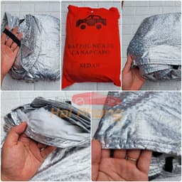 Bạt trùm nửa xe ô tô tráng bạc cách nhiệt cao cấp trùm kín capo, có phản quang, chống nóng, chống xước, cho các dòng xe 3