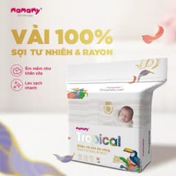 combo 2 Gói Khăn Giấy Khô Mamamy Tropical Không Mùi Không Kích Ứng Dùng Cho Bé Sơ Sinh Lau Mặt Lau Tay 8