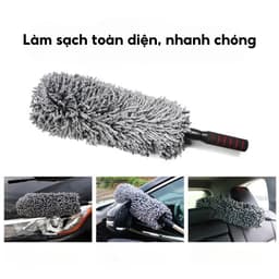 Chổi Quét Bụi Ô Tô Chổi Vệ Sinh Xe Hơi Lông Mềm Chổi Lau Bụi Cán Dài Dụng Cụ Vệ Sinh Nội Thất Ô Tô 3