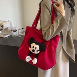 Túi xách chuột Mickey, Túi đeo vai di động dung tích lớn búp bê chuột Mickey hoạt hình dễ thương 2
