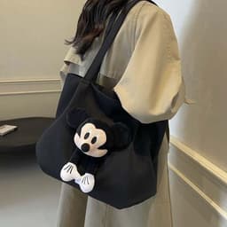 Túi xách chuột Mickey, Túi đeo vai di động dung tích lớn búp bê chuột Mickey hoạt hình dễ thương 4