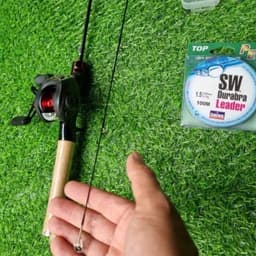 ComBo Cần Câu Cá ul Cán Gỗ 1m68 1m8 1m98 máy ngang tay phải và trái và máy đứng ac2000 kèm phụ kiện 6