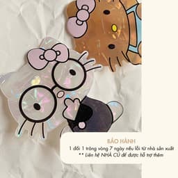 Kẹp Tóc Mái Hello Kitty NHÀ CÚ Nhựa Xinh Xắn Kute Phong Cách Hàn Quốc Hot Trend Nữ 6015 4