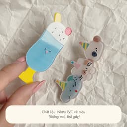 Set 2 Kẹp Tóc Mái NHÀ CÚ Hoạt Hình Kem Soda Phong Cách Coquette Mùa Hè Đi Biển Hàn Quốc Dễ Thương 6016 2