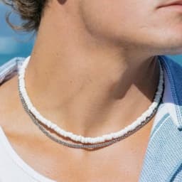Vòng Cổ Đi Biển Choker Đá Tự Nhiên Unisex Ocean Charm - Phụ Kiện Trang Sức Dây Chuyền Chocker 7