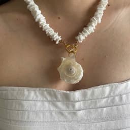 Vòng Cổ Đá Puka Đi Biển Mặt Dây Chuyền Vỏ Ốc Tự Nhiên 8