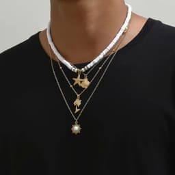 Set 4 Vòng Cổ Đi Biển Mặt Sò Ốc Biển Tự Nhiên Vintage Unisex - Phụ Kiện Đi Biển 8