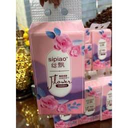 Thùng 6 Bịch Giấy Treo SIPIAO Hoa Tím 1280 Tờ Nội Địa Trung, Giấy Rút Đa Năng 4 Lớp Chính Hãng FACE MASK. STORE 2