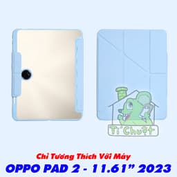 Bao Da MTB OPPO PAD 2 / OnePlus PAD 1 11.61" 2023 Gấp Khúc Lưng Acrylic Cứng Trong Suốt Viền Dẻo Có Nam Châm 2