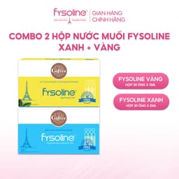 Combo Fysoline Vàng 20 Ống (Date T4.2027) + Xanh 20 Ống Hỗ Trợ Giảm Viêm Mũi, Sổ Mũi Cho Bé 2