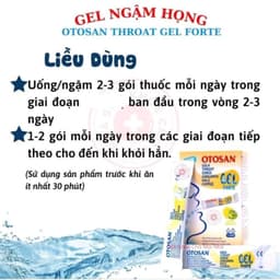 [Hàng cty ko hủy] Gel Ngậm Họng chiết xuất ép tinh dầu lạnh Otosan Gel Forte  Giảm Ho, Đau Rát Họng An Toàn Cho Mẹ & Bé 5
