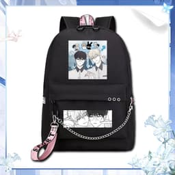 Balo CÂY KHÔNG RỄ in hình BL boylove chibi xinh xắn mẫu mới đi học unisex xinh xắn tiện lợi 2