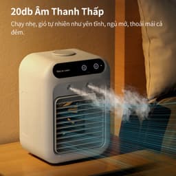 Quạt Điều Hoà Mini XM Youpin 3Life 500ml 2 Tốc Độ Gió Chế Độ Phun Hơi Nước Ướt Làm Mát Không Ồn Pin Dùng 6h 3